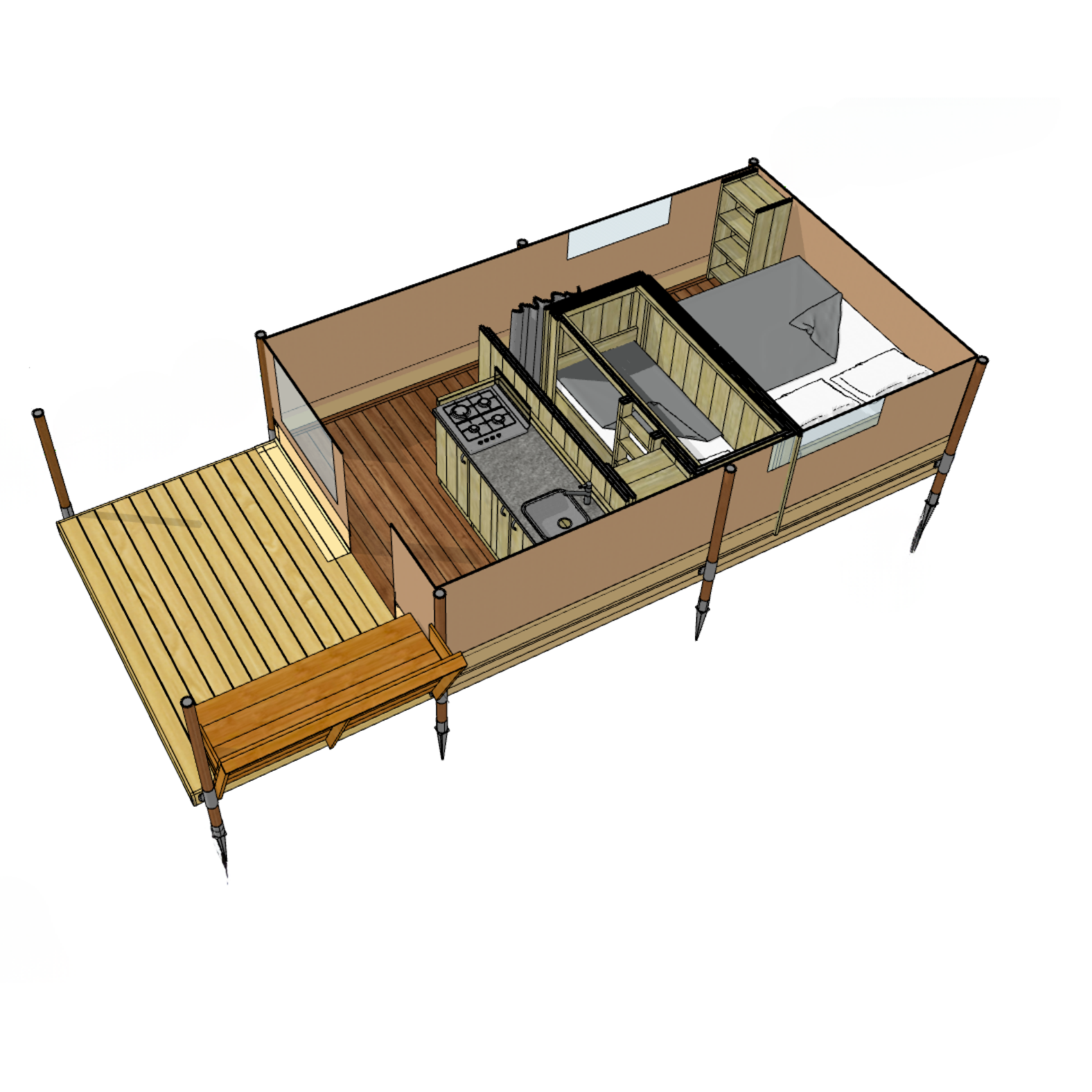 Modèle 3D Tente Junior 15